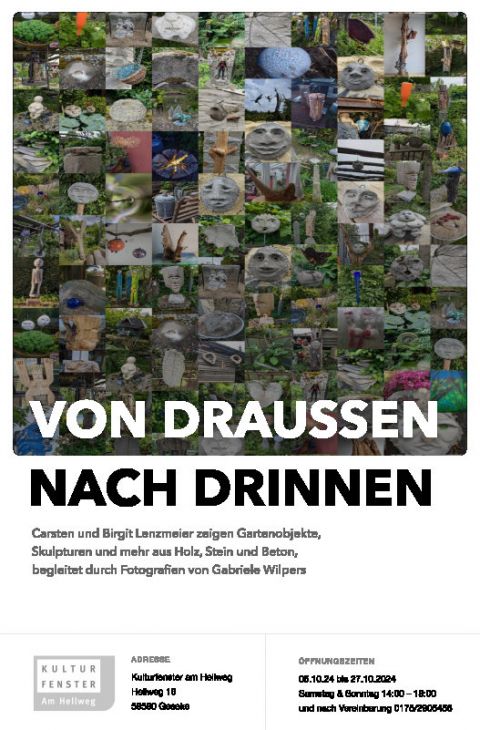 Ausstellung von drinnen nach draussen